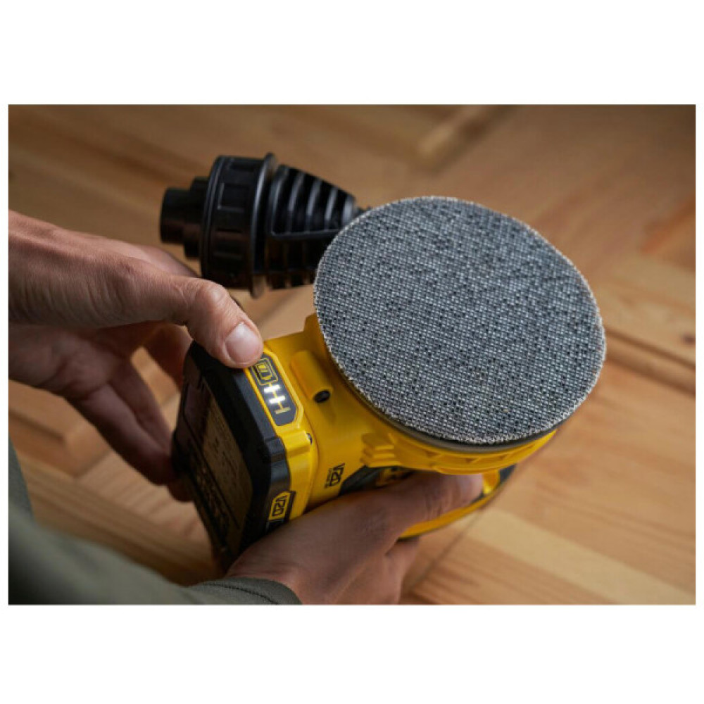 Шліфувальна машина Stanley ексцентрикова акумуляторна FatMax, безщіткова, Li-Ion 18В, 2Ah, 125 мм, 12000 об/хв (SFMCW220D1S)