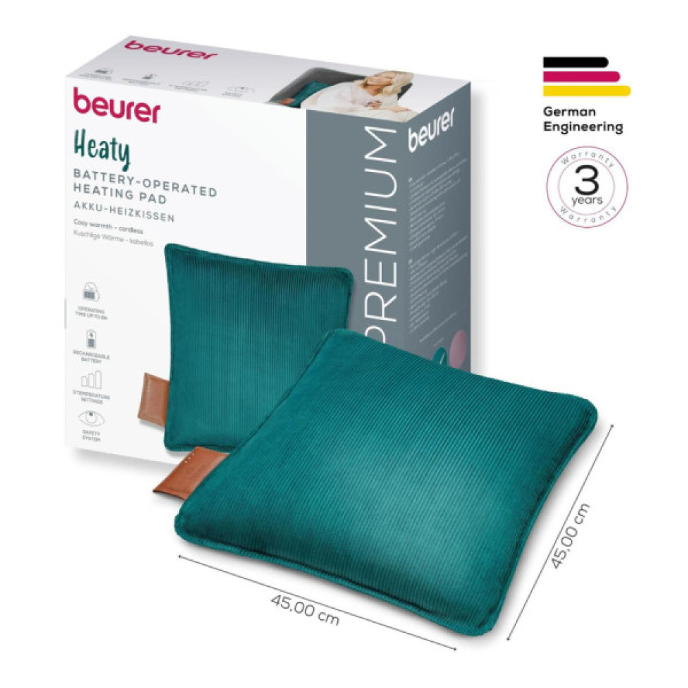 Електрогрілка Beurer HK 77 Heaty celestial-gre