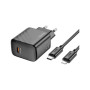 Зарядний пристрій HOCO CS22A Value USB-C PD30W + cable USB-C to Lightning Black (6942007609920) Зарядний пристрій HOCO CS22A Value USB-C PD30W + cable USB-C to Lightning Black (6942007609920)