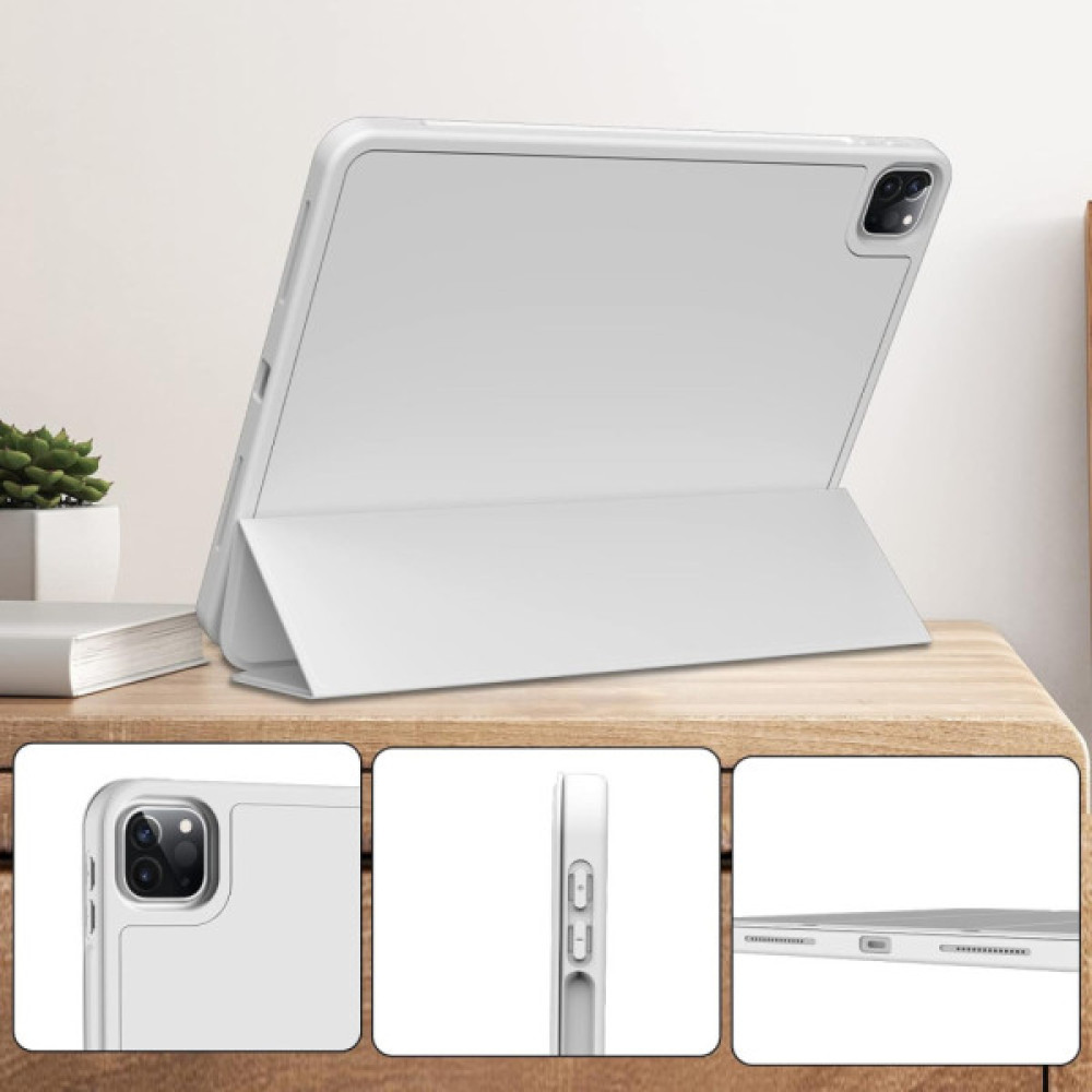 Чохол до планшета BeCover Tri Fold Hard TPU Apple iPad Pro 11 2020/2021/2022 Gray (711111) Чохол до планшета BeCover Tri Fold Hard TPU Apple iPad Pro 11 2020/2021/2022 Gray (711111)