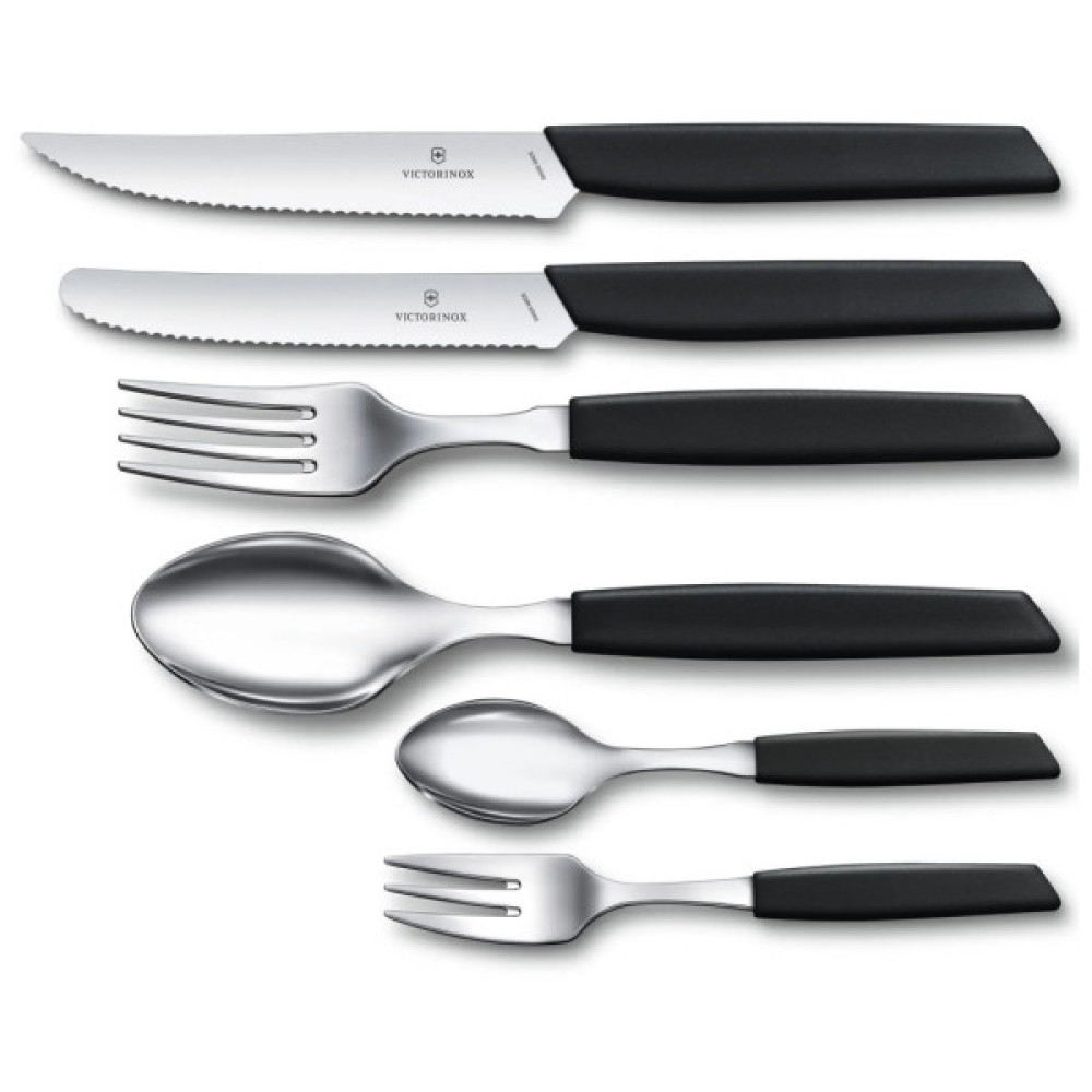 Кухонний ніж Victorinox Swiss Modern TomatoSausage 11см Black (6.9003.11W)