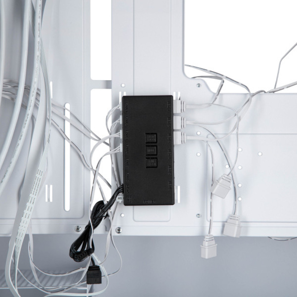 Корпус 2E GAMING Dominator Pro G2302W, без БЖ 2xUSB3.0, 1xUSBType-C, 4x120мм ARGB, VGA 380мм, LCS ready, контролер з пультом, TG Side Panel, TG/Mesh Front panel, ATX, білий