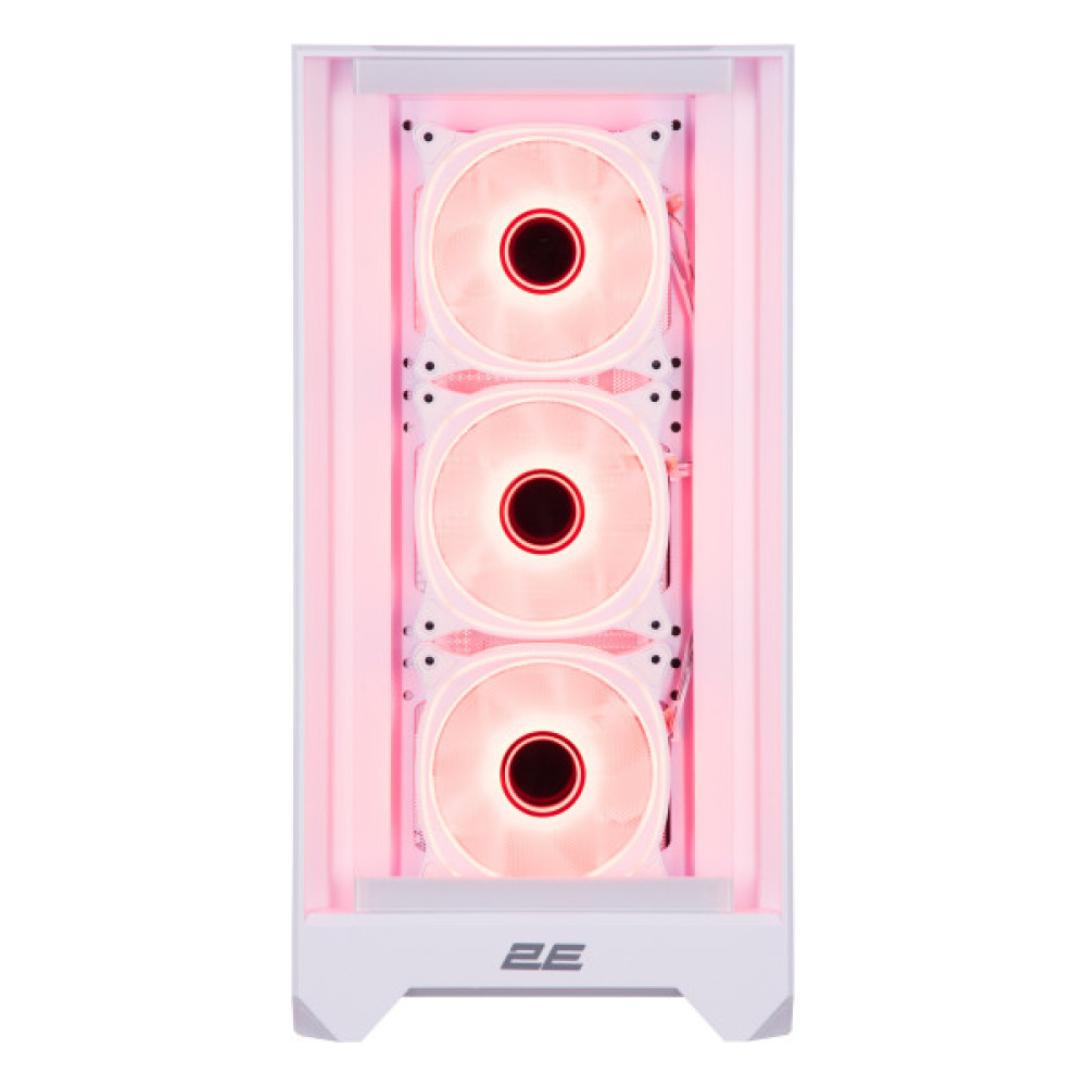Корпус 2E GAMING Dominator Pro G2302W, без БЖ 2xUSB3.0, 1xUSBType-C, 4x120мм ARGB, VGA 380мм, LCS ready, контролер з пультом, TG Side Panel, TG/Mesh Front panel, ATX, білий