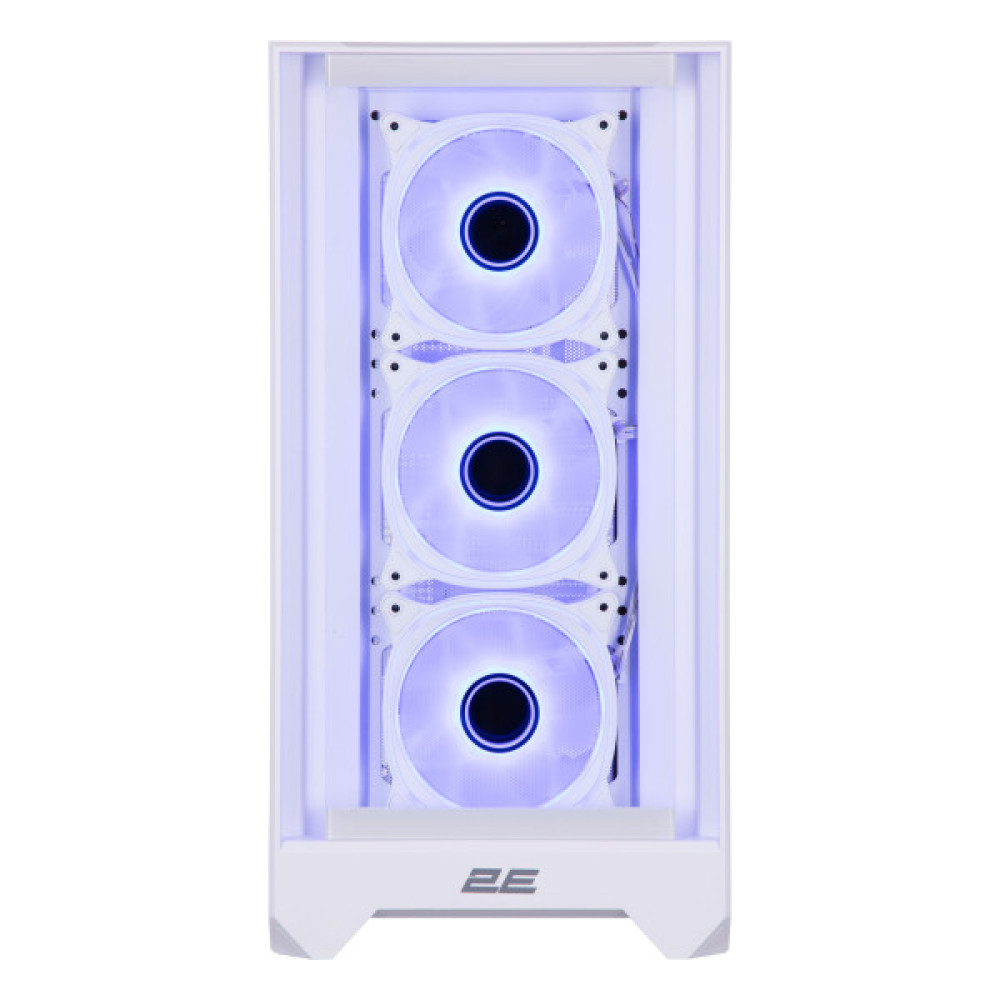 Корпус 2E GAMING Dominator Pro G2302W, без БЖ 2xUSB3.0, 1xUSBType-C, 4x120мм ARGB, VGA 380мм, LCS ready, контролер з пультом, TG Side Panel, TG/Mesh Front panel, ATX, білий