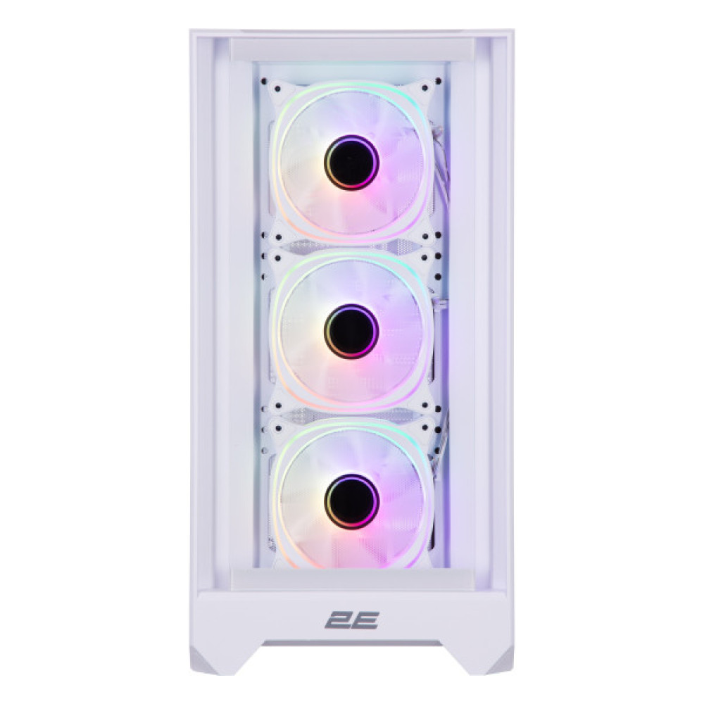 Корпус 2E GAMING Dominator Pro G2302W, без БЖ 2xUSB3.0, 1xUSBType-C, 4x120мм ARGB, VGA 380мм, LCS ready, контролер з пультом, TG Side Panel, TG/Mesh Front panel, ATX, білий
