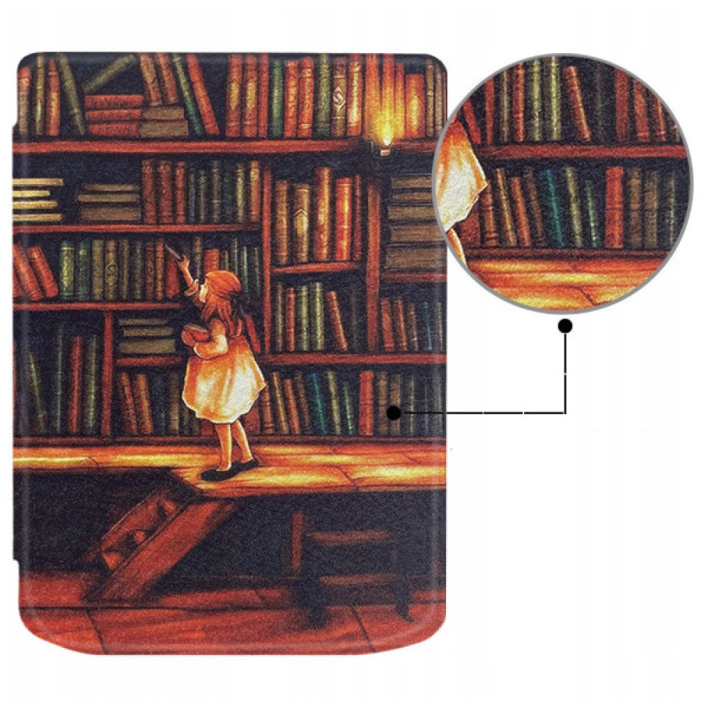 Чохол до електронної книги BeCover Smart Case PocketBook 629 Verse / 634 Verse Pro 6" Library Girl (710975)
