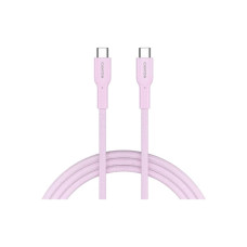 Дата кабель USB-C to USB-C 1.0m OnWire 60CL C-C 60W COLOR Braided 1m Pink Canyon (CND-CCAP60AB10PK)