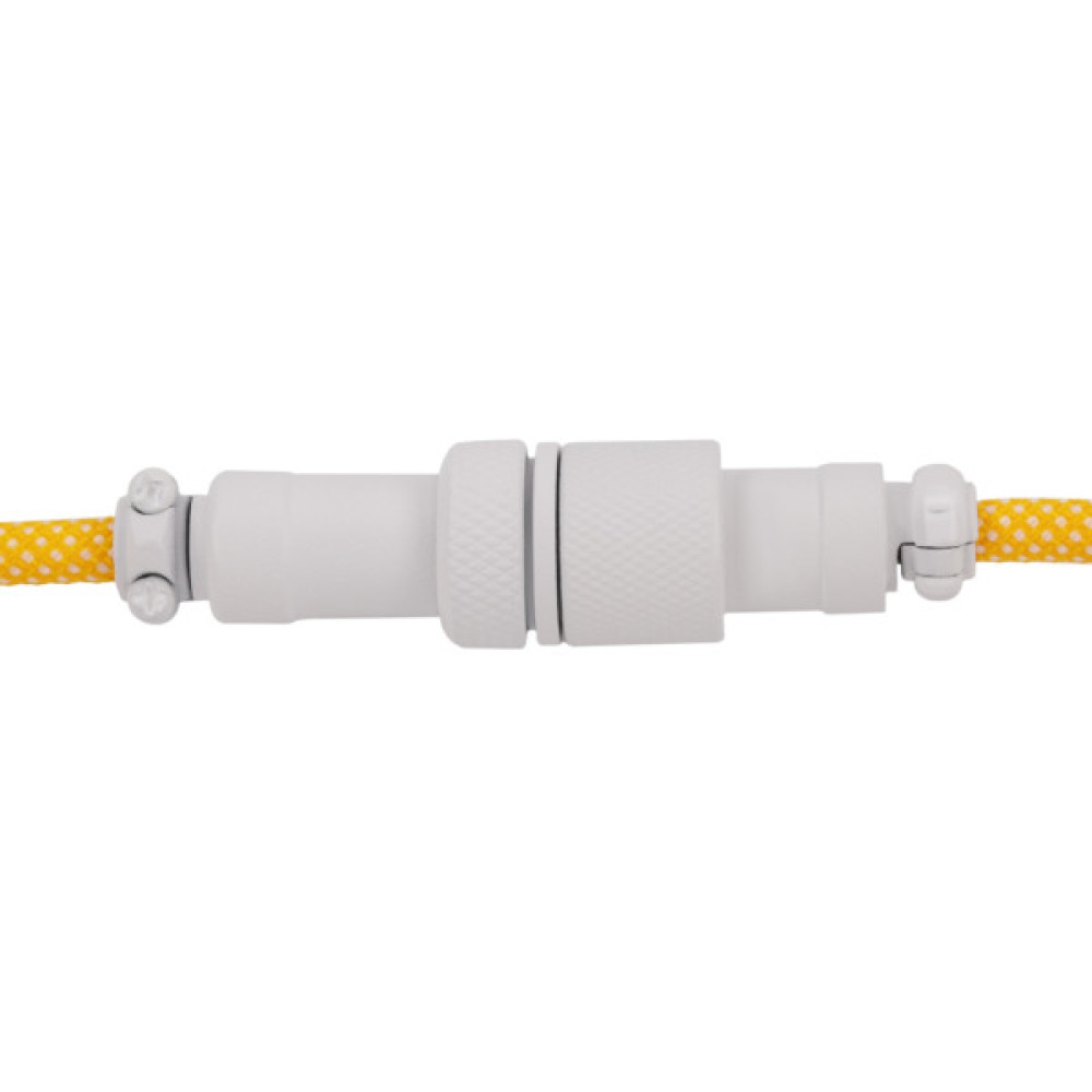 Дата кабель USB-C + USB A to USB-C 1.36m Coiled Aviator yellow Keychron (CAB16_KEYCHRON)