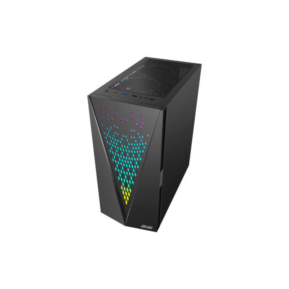 Корпус 2E GAMING Galaxy G2055 без БЖ 2xUSB3.0, 1xUSB2.0, 3x120мм ARGB, VGA 345мм, LCS ready, HUB, TG Side Panel, ATX, чорний