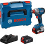 Гайковерт ударний акумуляторний Bosch Professional GDX 18V-285 18В 2x4А·год до 285Нм 3600об/хв квадрат 1/2" ЗП кейс 1.1кг