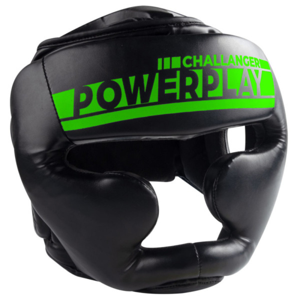 Боксерський шолом PowerPlay 3048 Чорно-Зелений S (PP_3048_S_Bl/Green)