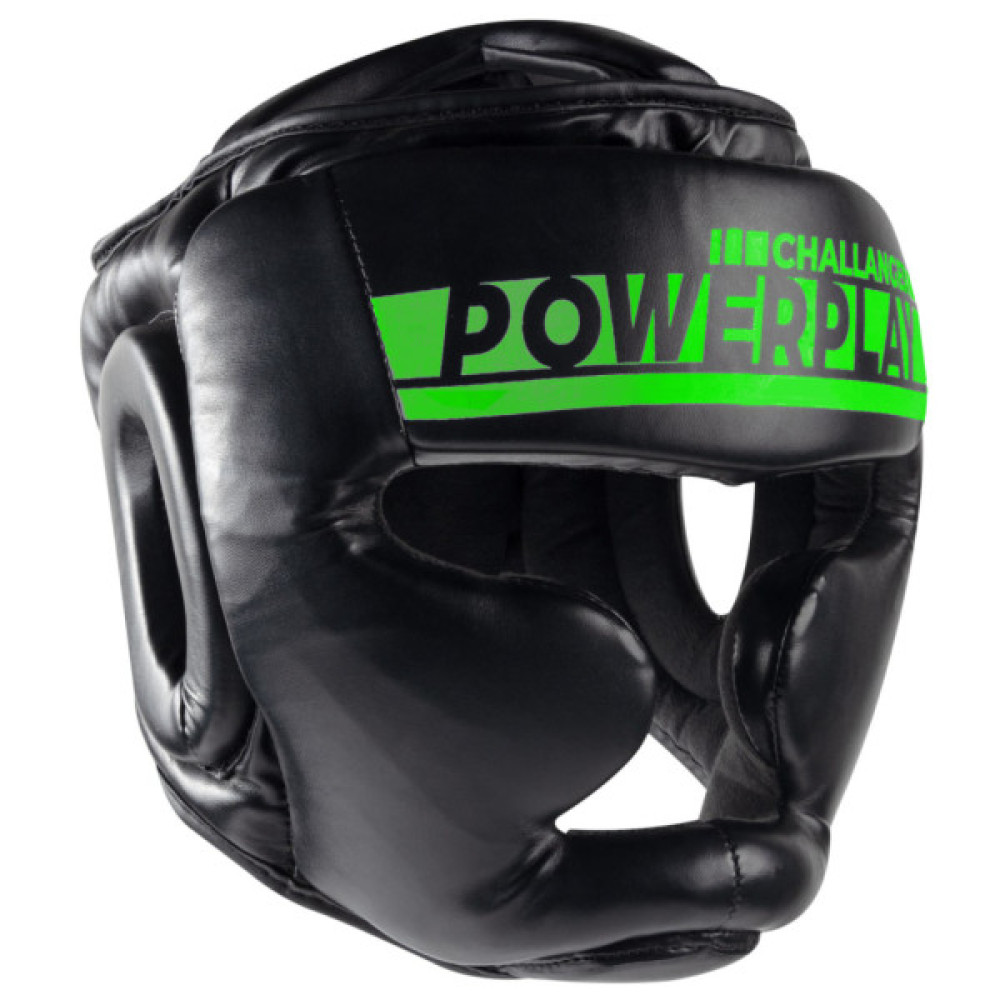 Боксерський шолом PowerPlay 3048 Чорно-Зелений S (PP_3048_S_Bl/Green)