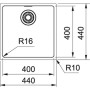 Кухонна мийка Franke Maris MRX 210-40/127.0598.745/нержав.сталь полірована/квадратна/440х440х180/врівень зі стільницею SlimTop Кухонна мийка Franke Maris MRX 210-40/127.0598.745/нержав.сталь полірована/квадратна/440х440х180/врівень зі стільницею SlimTop