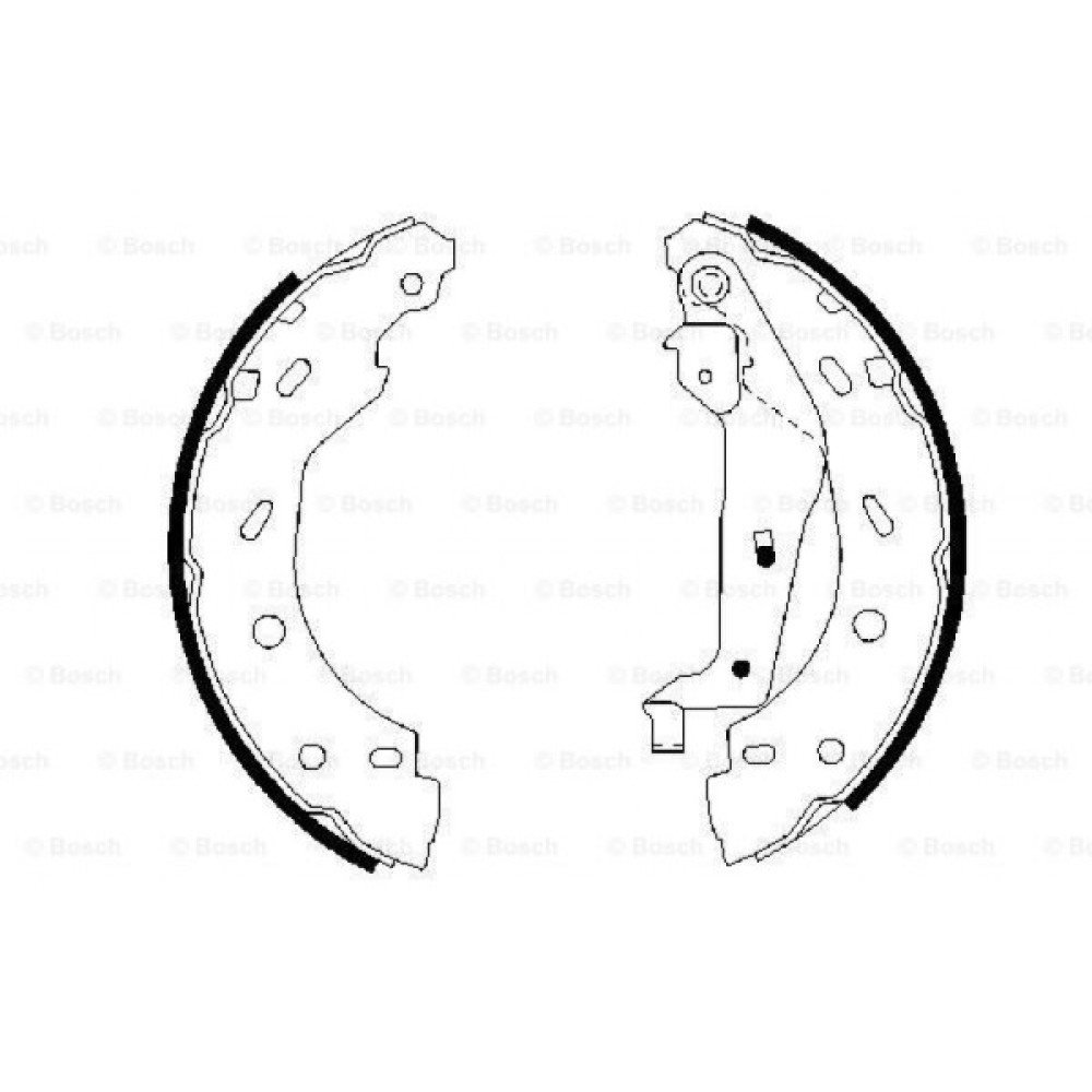 Гальмівні колодки Bosch 0 986 487 600 Гальмівні колодки Bosch 0 986 487 600