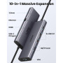 Концентратор Ugreen USB3.1 Type-C to HDMI/VGA/USB 3.0х3/RJ45/SD/TF/PD/35мм TRRS 100W 10-in-1 (15601) Концентратор Ugreen USB3.1 Type-C to HDMI/VGA/USB 3.0х3/RJ45/SD/TF/PD/35мм TRRS 100W 10-in-1 (15601)