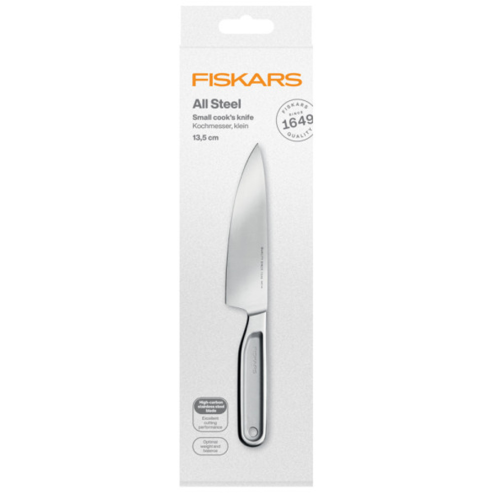 Кухонний ніж Fiskars All Stee шеф малий 13,5 см (1062886)