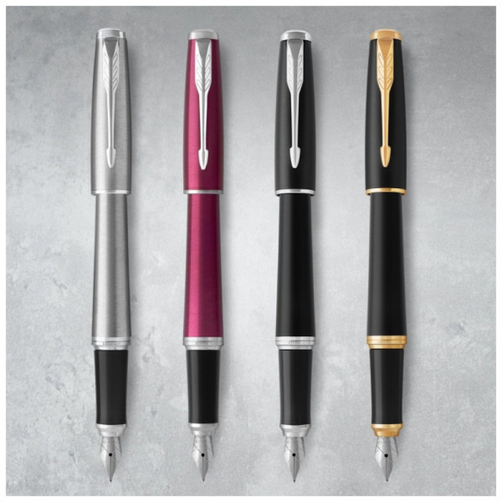 Ручка пір'яна Parker URBAN 17 Metro Metallic CT  FP M (30 312)