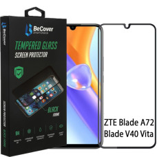 Скло захисне BeCover ZTE Blade A72/A72s/V40 Vita Black (708391) Скло захисне BeCover ZTE Blade A72/A72s/V40 Vita Black (708391)