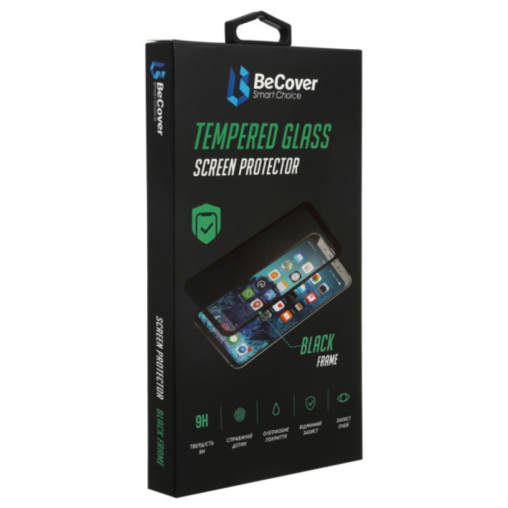 Скло захисне BeCover ZTE Blade A72/A72s/V40 Vita Black (708391) Скло захисне BeCover ZTE Blade A72/A72s/V40 Vita Black (708391)