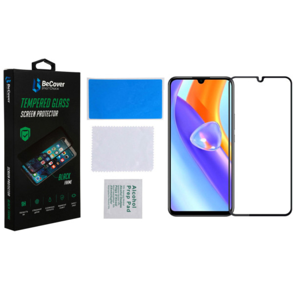 Скло захисне BeCover ZTE Blade A72/A72s/V40 Vita Black (708391) Скло захисне BeCover ZTE Blade A72/A72s/V40 Vita Black (708391)
