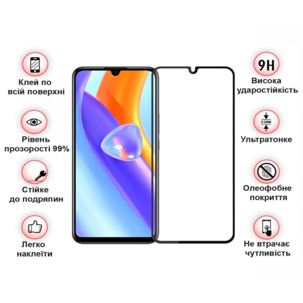 Скло захисне BeCover ZTE Blade A72/A72s/V40 Vita Black (708391) Скло захисне BeCover ZTE Blade A72/A72s/V40 Vita Black (708391)