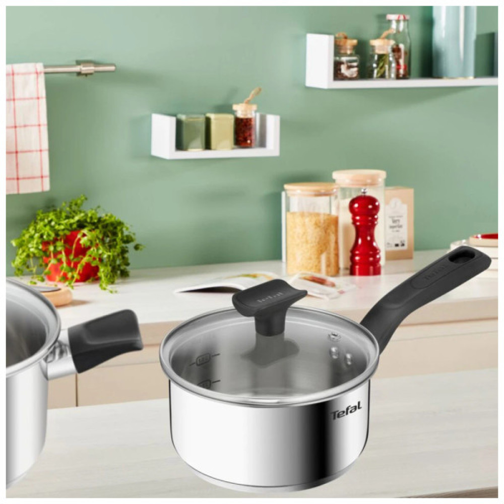 Набір посуду Tefal Delicious, 6предметів, нержавіюча сталь, бакеліт, скло (B925S655)