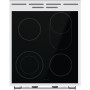 Плита Gorenje електрична склокерамічна, 70л, 50x60см, дисплей, приготування з паром, програматор, білий