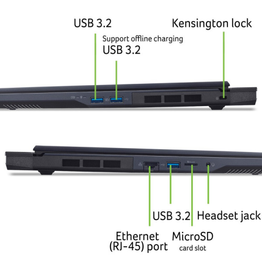 Ноутбук Acer Predator Helios Neo 16 PHN16-73 16" WQXGA IPS, Intel U7-255HX, 32GB, F1TB, NVD5060-8, Lin, чорний