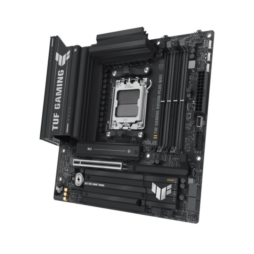 Материнcька плата ASUS TUF GAMING B850M-PLUS WIFI7 sAM5 B850 4xDDR5 M.2 HDMI DP Wi-Fi BT mATX