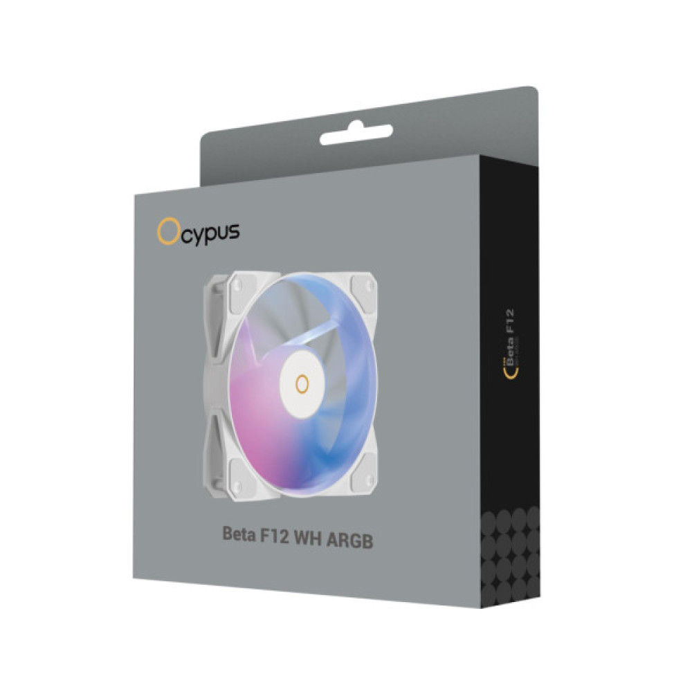 Кулер до корпусу OCYPUS BETA F12 WH ARGB (BETA-F12-WH1AM00X-GL)