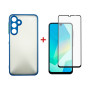 Чохол до мобільного телефона Dengos Samsung Galaxy A16 5G Matte + glass (Blue) (DG-KM-118) Чохол до мобільного телефона Dengos Samsung Galaxy A16 5G Matte + glass (Blue) (DG-KM-118)