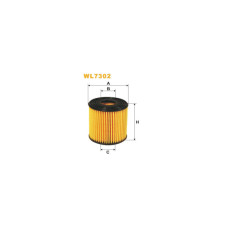 Фільтр масляний Wixfiltron WL7302