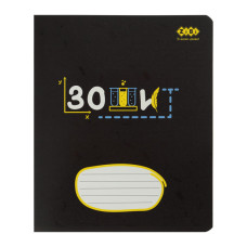 Зошит ZiBi BLACK 36 аркушів, клітинка синьо-сірий (ZB.1730-95)