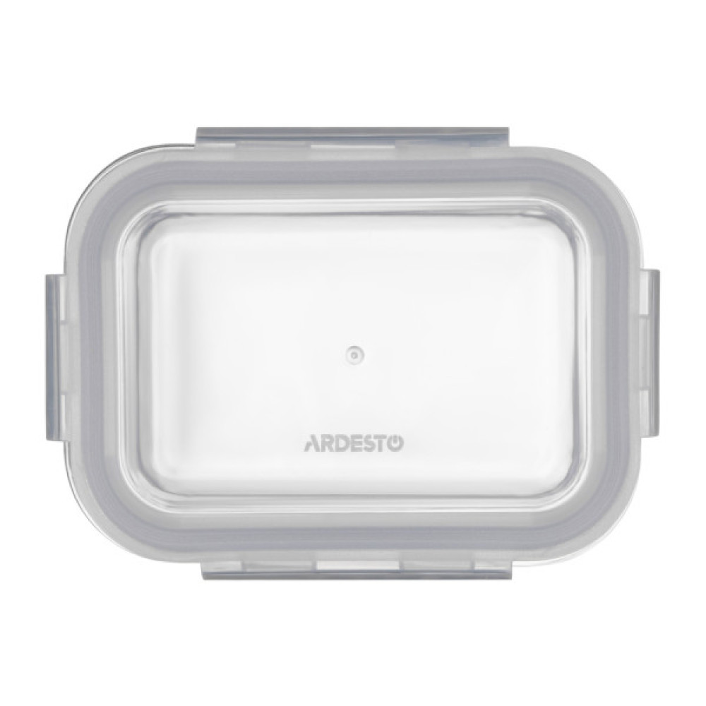 Харчовий контейнер Ardesto Gemini прямокутний, 0.38л, боросилікатне скло, прозорий (AR1240BRC)