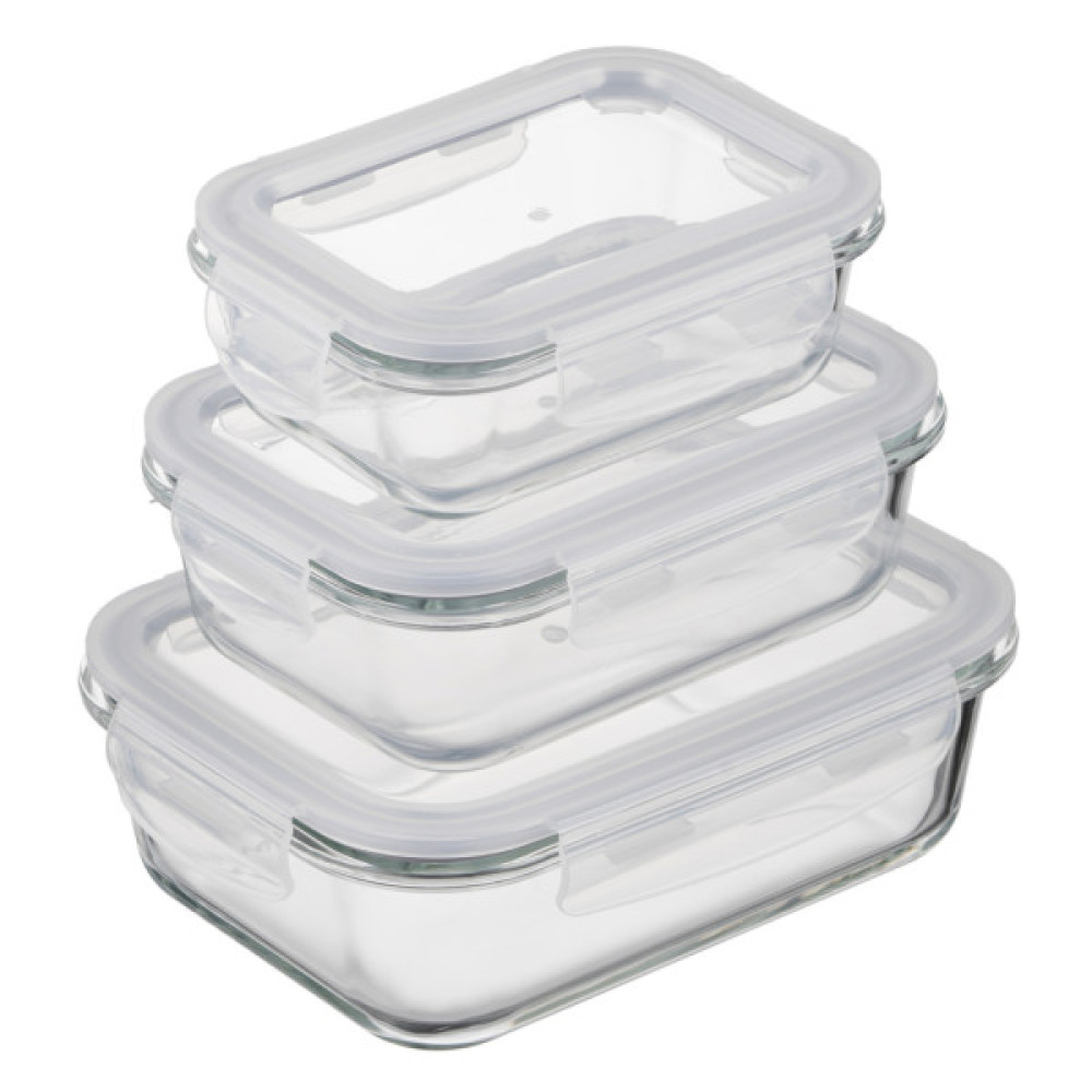 Харчовий контейнер Ardesto Gemini прямокутний, 0.38л, боросилікатне скло, прозорий (AR1240BRC)