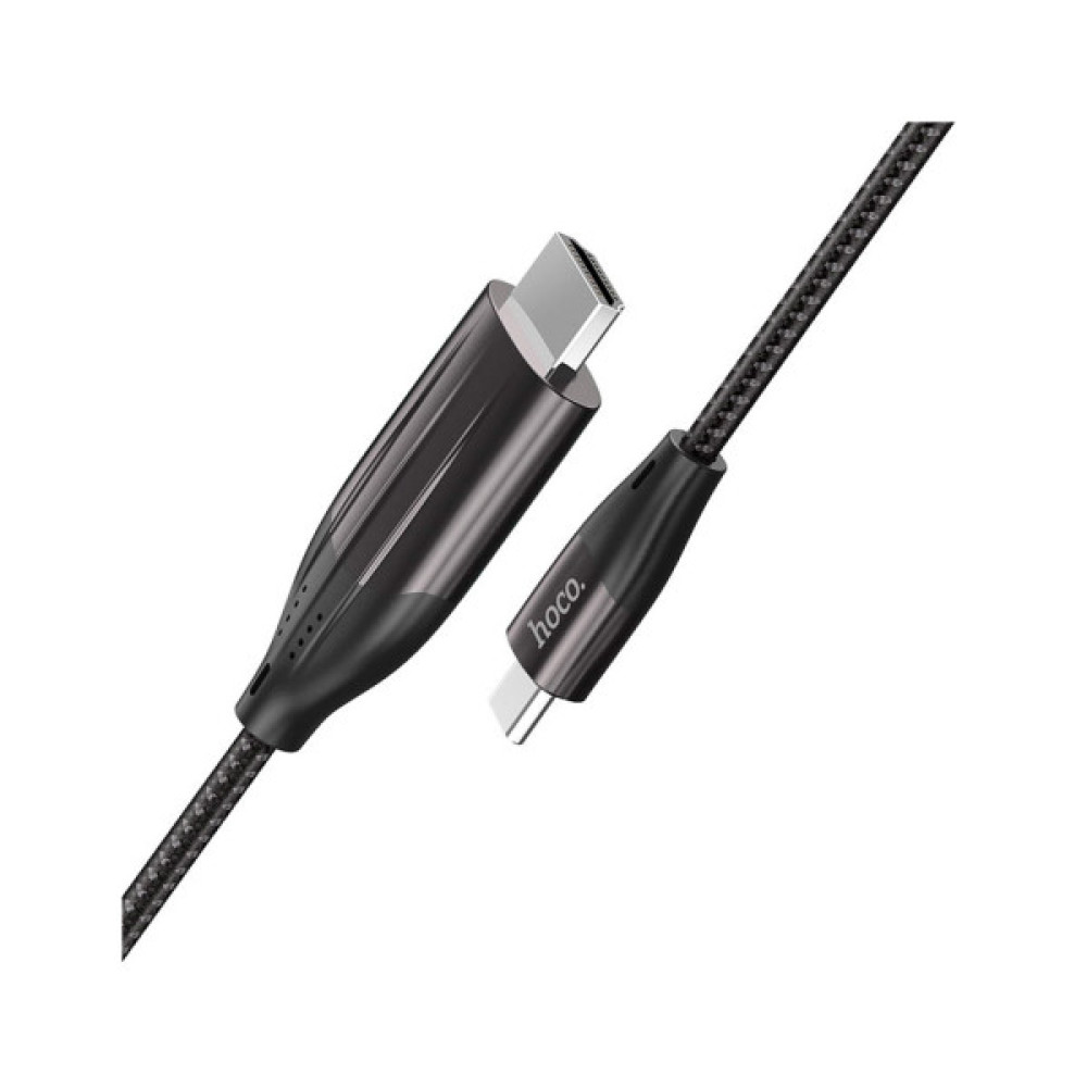 Кабель мультимедійний USB-C to HDMI M 2.0m 4K30Hz gray HOCO (6931474755025)