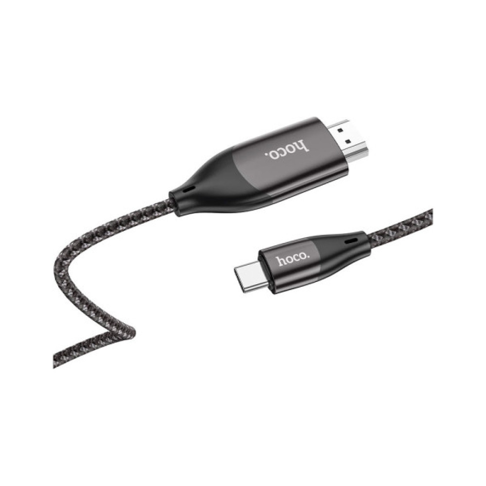 Кабель мультимедійний USB-C to HDMI M 2.0m 4K30Hz gray HOCO (6931474755025)