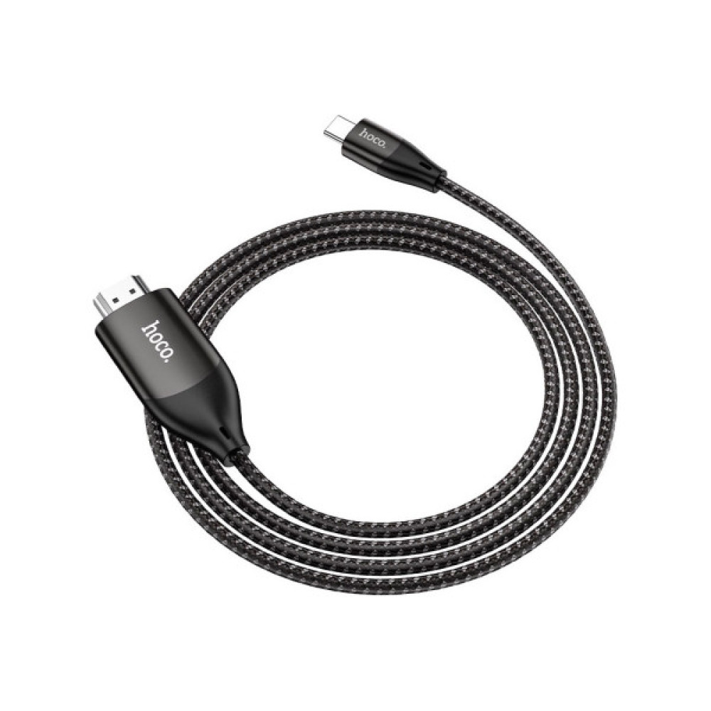 Кабель мультимедійний USB-C to HDMI M 2.0m 4K30Hz gray HOCO (6931474755025)