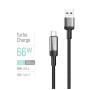 Дата кабель USB 2.0 AM to USB-C 2.0m 6A braided wire black ColorWay (CW-CBUC097-BK)