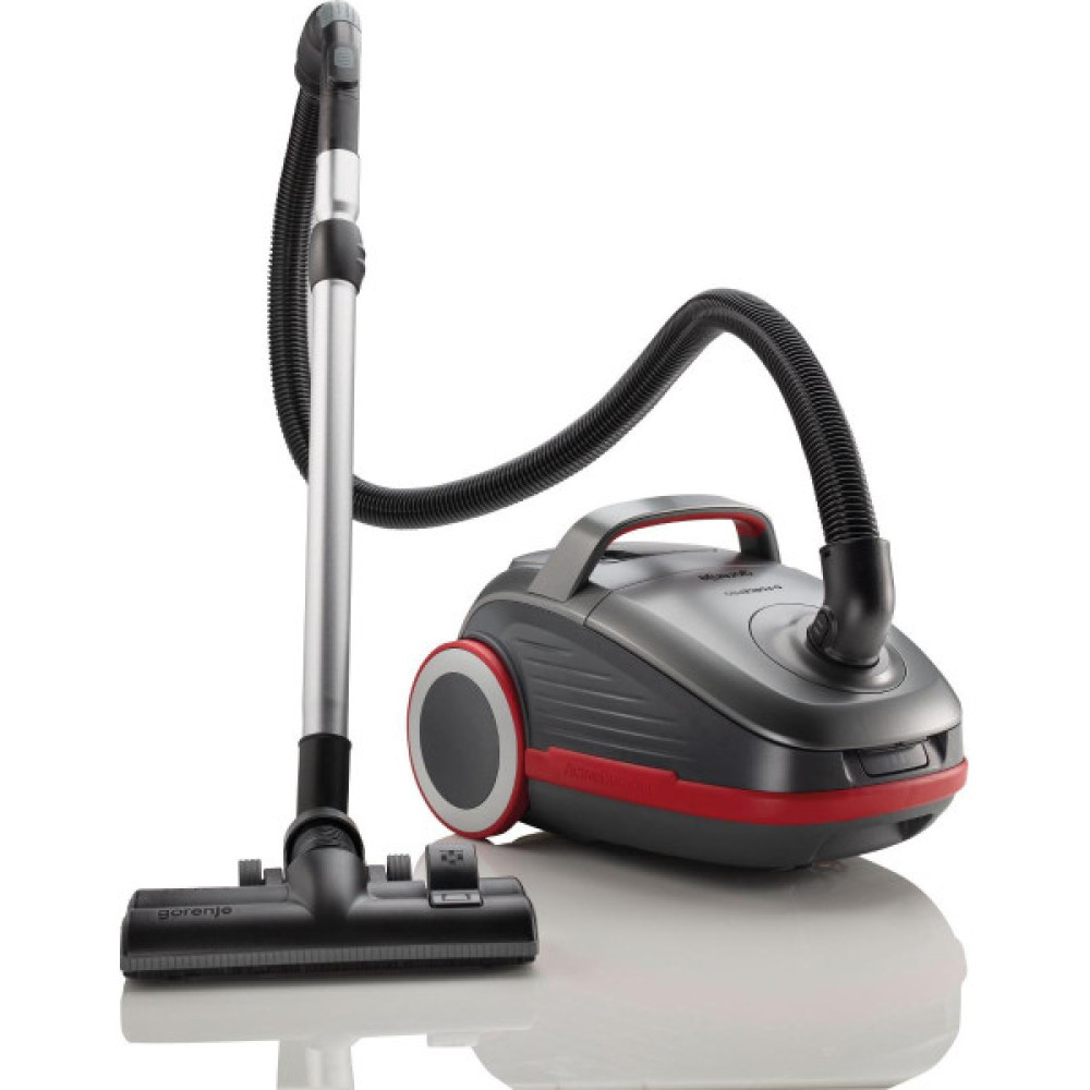 Пилосос Gorenje мішковий, 700Вт, 3л, HEPA, щітка Xpand Zone, turbo brush, телескоп, чорний графіт