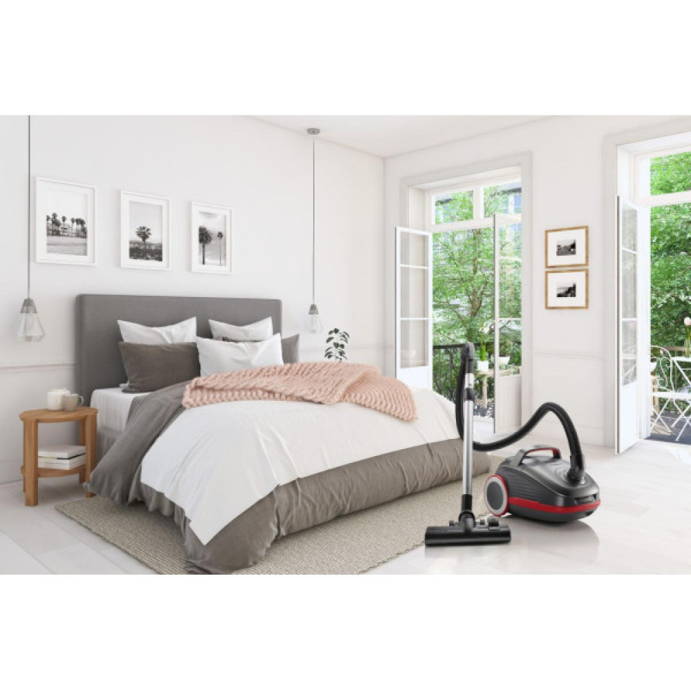 Пилосос Gorenje мішковий, 700Вт, 3л, HEPA, щітка Xpand Zone, turbo brush, телескоп, чорний графіт