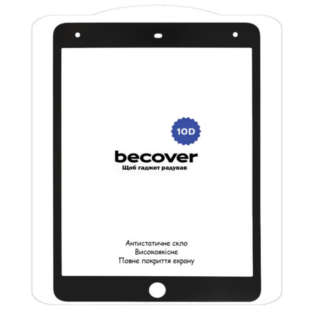 Скло захисне BeCover 10D Apple iPad 10.2 2019/2020/2021 Black (710572) Скло захисне BeCover 10D Apple iPad 10.2 2019/2020/2021 Black (710572)