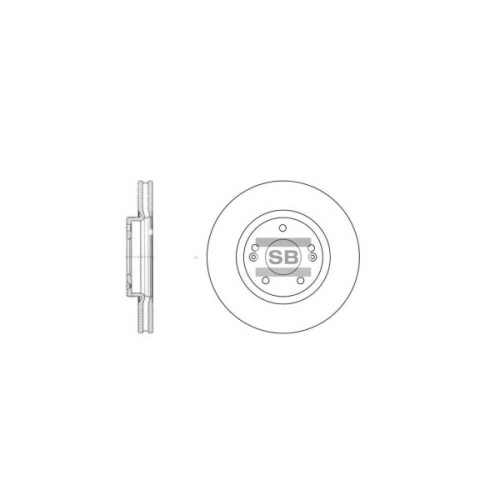Гальмівний диск HI-Q SD1055 Гальмівний диск HI-Q SD1055