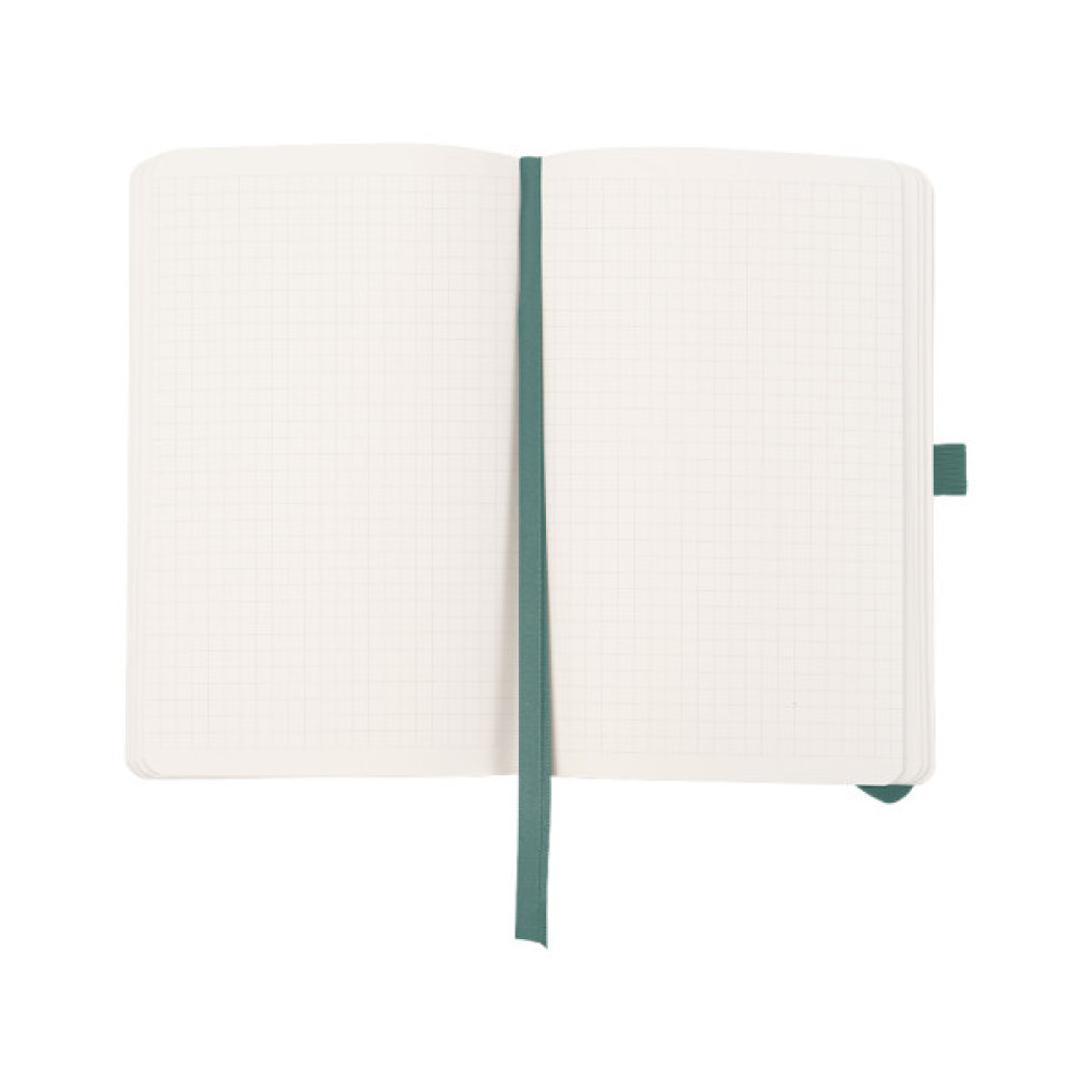 Книга записна Axent Partner Soft Skin Вишиванка 125x195 мм, 96 аркушів, клітинка, сіро-лазурна (8616-48-5-A)