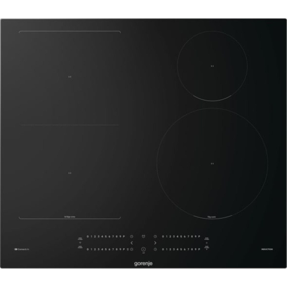 Варильна поверхня Gorenje індукційна, 60см, PowerBoost, SliderTouch, збільшена площа приготування, чорний