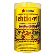 Корм для риб Tropical Ichtio-vit у пластівцях 1 л (5900469770061) Корм для риб Tropical Ichtio-vit у пластівцях 1 л (5900469770061)