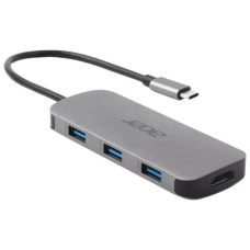 Концентратор Acer USB-C 7-in-1 3xUSB 3.2 + HDMI + USB-C + PD + SD gray (HP.DSCAB.018) Концентратор Acer USB-C 7-in-1 3xUSB 3.2 + HDMI + USB-C + PD + SD gray (HP.DSCAB.018)