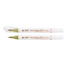 Художній маркер STA пензлик акварельний AQUA NATURAL BRUSH 3700, оливково жовтий (STA3700-55)