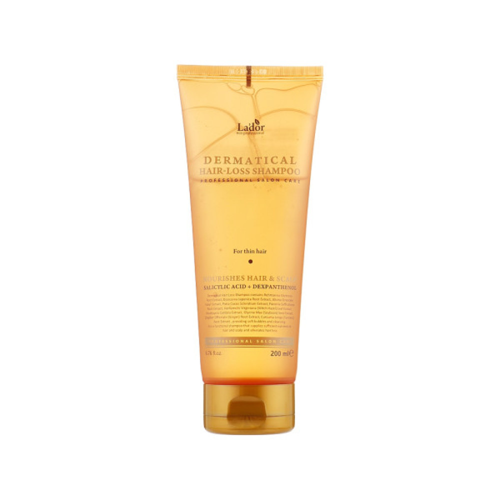 Шампунь La'dor Dermatical Hair Loss Shampoo For Thin Hair Для тонкого волосся 200 мл (8809181934614)