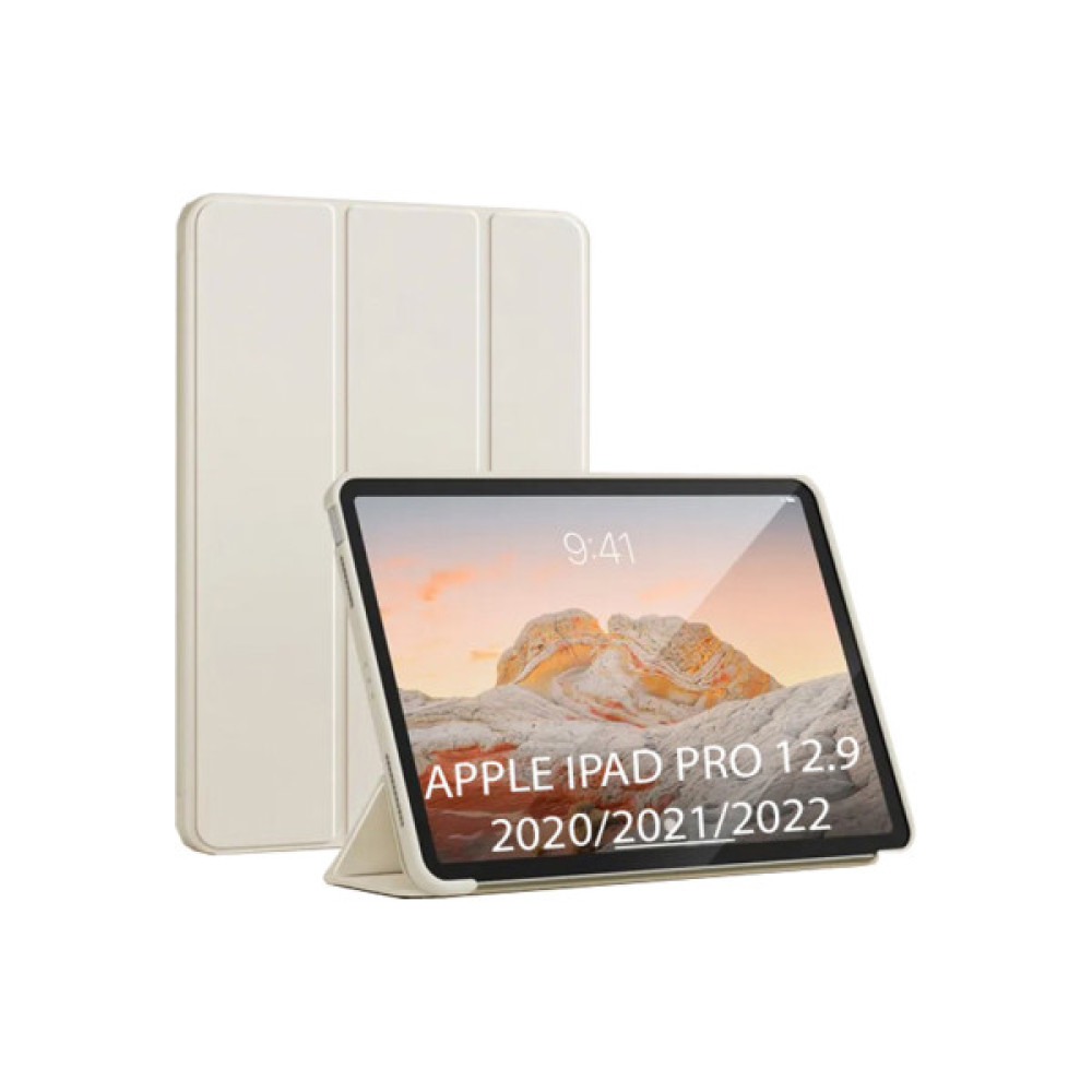 Чохол до планшета BeCover Tri Fold Soft TPU Silicone Apple iPad Pro 12.9 2020/2021/2022 Beige (711736) Чохол до планшета BeCover Tri Fold Soft TPU Silicone Apple iPad Pro 12.9 2020/2021/2022 Beige (711736)